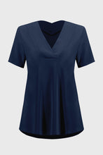 Load image into Gallery viewer, Joseph Ribkoff Silky Knit Flared Top 251125 - Midnight Blue