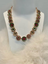 Load image into Gallery viewer, Mariana Rose Garden Necklace -Pink/Green