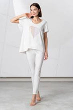 Load image into Gallery viewer, Elisa Cavaletti Heart T Shirt DD0060208S - Off White
