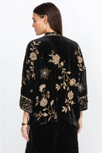 Load image into Gallery viewer, Johnny Was Ally Velvet Kimono J47422 - Black Gold