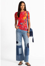 Load image into Gallery viewer, Johnny Was Eleanor Short Sleeve Mesh Tee L17625-4 - Ekaterina