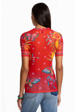 Load image into Gallery viewer, Johnny Was Eleanor Short Sleeve Mesh Tee L17625-4 - Ekaterina