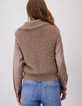 Load image into Gallery viewer, Monari Hairy Knit Vest 808448 - Milk Chocolate