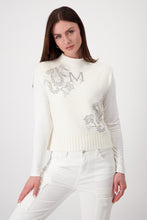 Load image into Gallery viewer, Monari Stand Up Neck Knitwear 807854 - Off White