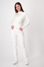 Load image into Gallery viewer, Monari Stand Up Neck Knitwear 807854 - Off White
