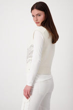 Load image into Gallery viewer, Monari Stand Up Neck Knitwear 807854 - Off White