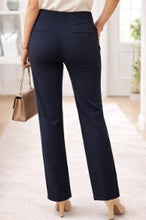 Load image into Gallery viewer, Evidencee Zip Ponte Pant 91963N - Navy