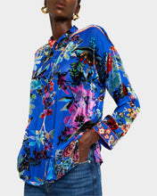 Load image into Gallery viewer, Johnny Was Seline Blouse C11924-O - Dreamer Blue Burnout