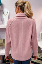 Load image into Gallery viewer, Maglia Two Tone Zip Cardigan 688 - Pink