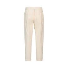 Load image into Gallery viewer, Vassalli - Relaxed Leg Ankle Grazer Pant With Contrast Trim Stitching -Natural- 5040
