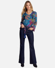 Load image into Gallery viewer, Johnny Was V Neck Tee Kimono Sleeve T16925-8 - Thalassa