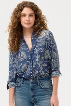 Load image into Gallery viewer, Johnny Was Vaelis Button Shirt W19226-1 - Blue