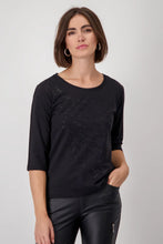 Load image into Gallery viewer, Monari Round Neck Top 808096 - Black
