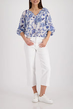 Load image into Gallery viewer, Monari Floral Blouse 410524 - Marine
