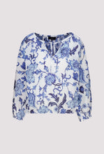 Load image into Gallery viewer, Monari Floral Blouse 410524 - Marine
