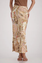 Load image into Gallery viewer, Monari All Over Paisley Skirt 410568 - Mocca
