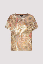 Load image into Gallery viewer, Monari All Over Paisley Tee 410571 - Mocca
