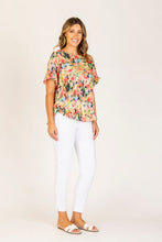 Load image into Gallery viewer, Renoma Freida Frill Top 1146.29 - Multi
