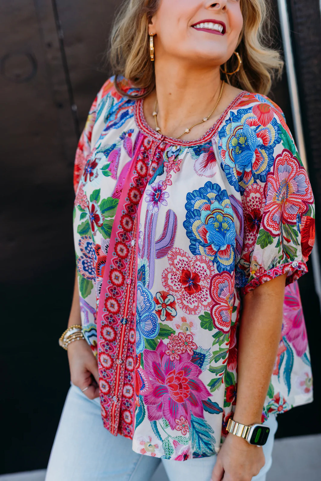 Johnny Was Avah Button Down Shirt C15925-4 - Kallie