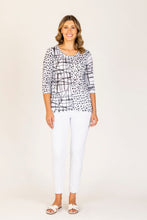 Load image into Gallery viewer, Renoma Marion Top 1601.61 - Black/White
