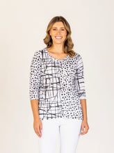 Load image into Gallery viewer, Renoma Marion Top 1601.61 - Black/White
