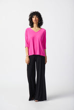 Load image into Gallery viewer, Joseph Ribkoff Dazzle Pink Dolman Sleeve Top
