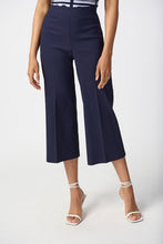 Load image into Gallery viewer, Joseph Ribkoff Jacquard Pull On Culotte Pant - Midnight Blue
