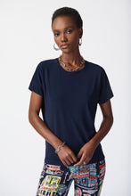 Load image into Gallery viewer, Joseph Ribkoff Silky Knit Dolman Sleeve Top - Midnight Blue
