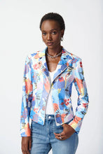 Load image into Gallery viewer, Joseph Ribkoff Faux Suede Jacket - Faces Print

