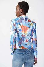 Load image into Gallery viewer, Joseph Ribkoff Faux Suede Jacket - Faces Print
