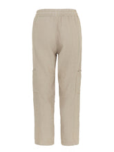 Load image into Gallery viewer, Dolcezza Beige Linen Cargo Pant - Ankle Length
