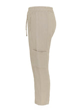 Load image into Gallery viewer, Dolcezza Beige Linen Cargo Pant - Ankle Length
