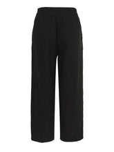 Load image into Gallery viewer, Dolcezza Black Linen 7/8 Wide Leg Pant
