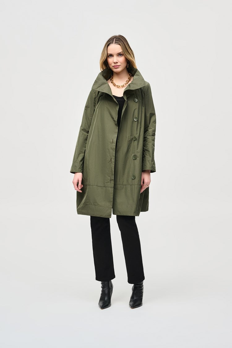 Joseph Ribkoff Memory Cocoon Coat - Iguana