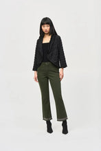 Load image into Gallery viewer, Joseph Ribkoff Bubble Woven Crop Jacket - Black
