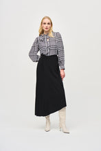 Load image into Gallery viewer, Joseph Ribkoff Asymmetric Crepe Skirt - Black
