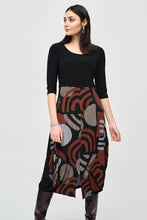 Load image into Gallery viewer, Joseph Ribkoff Silky Knit Geometric Print Cocoon Dress
