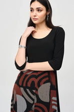 Load image into Gallery viewer, Joseph Ribkoff Silky Knit Geometric Print Cocoon Dress
