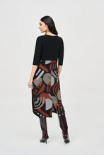 Load image into Gallery viewer, Joseph Ribkoff Silky Knit Geometric Print Cocoon Dress
