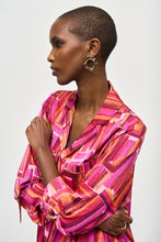 Load image into Gallery viewer, Joseph Ribkoff Satin Geometric Print Blouse
