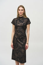 Load image into Gallery viewer, Joseph Ribkoff Silky Knit Floral Print A-Line Dress
