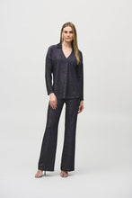 Load image into Gallery viewer, Joseph Ribkoff Lurex Knit Straight Top with Collar
