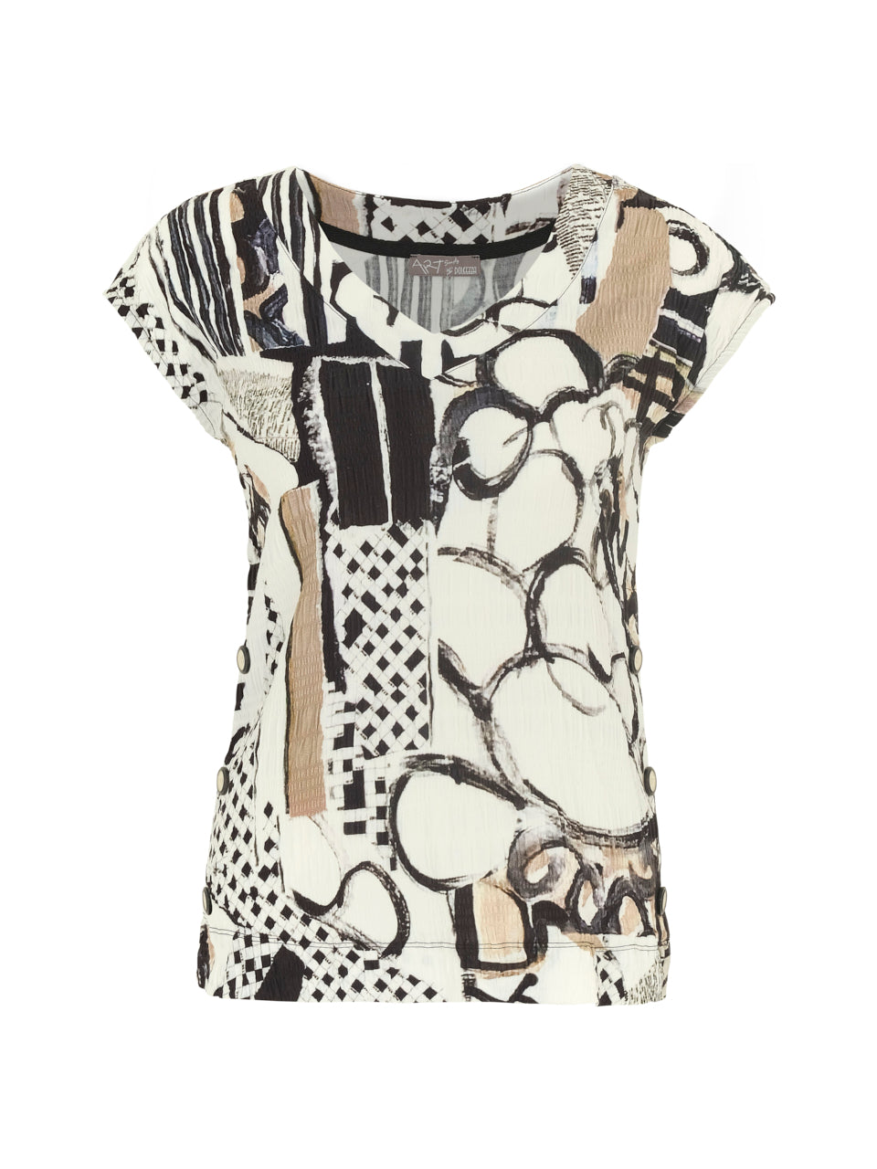 Dolcezza Decoding V Neck Top