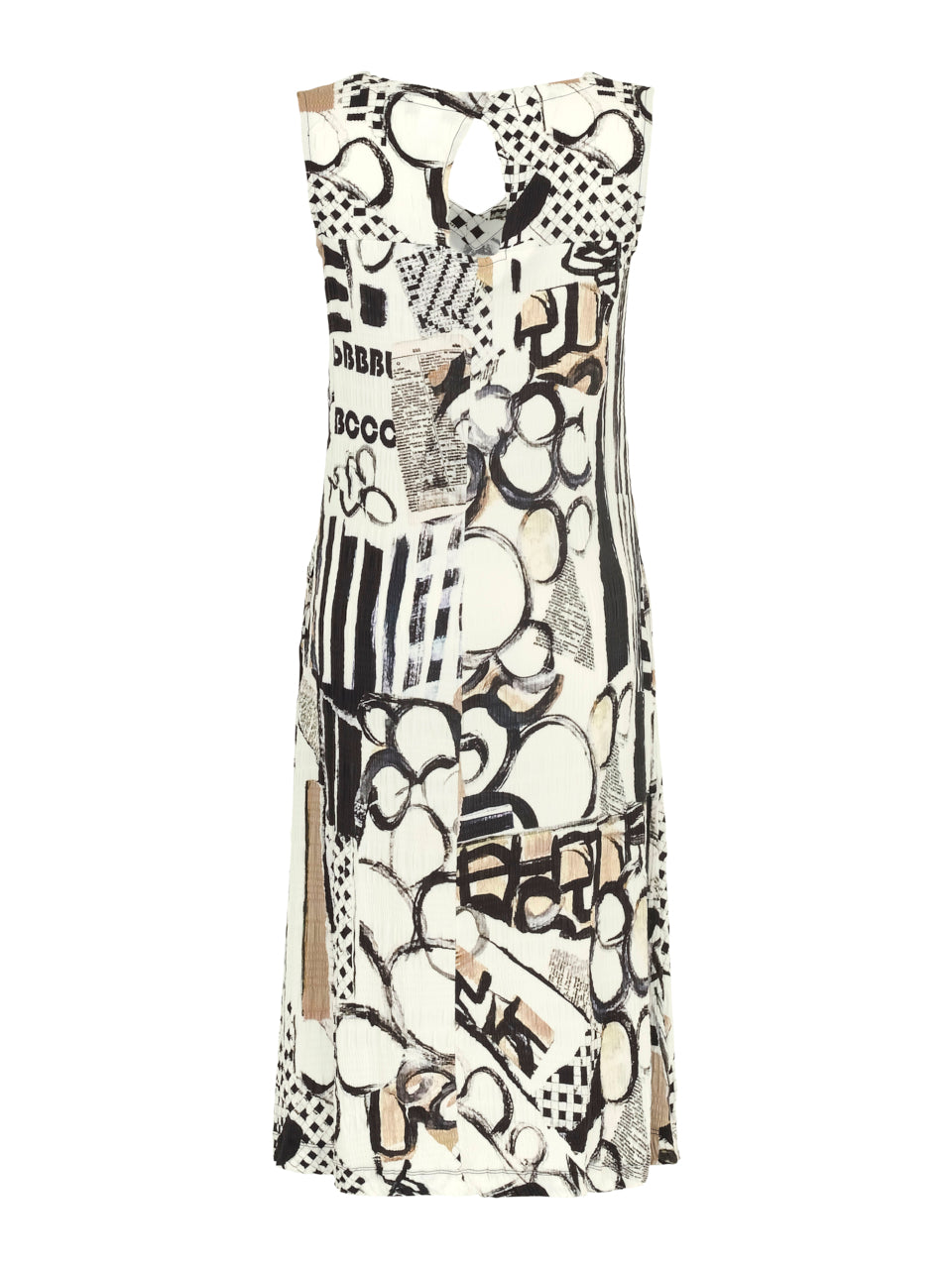 Dolcezza V Neck Dress - Decoding Print