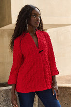 Load image into Gallery viewer, Joseph Ribkoff Bubble Trapeze Jacket 251034 - Radiant Red
