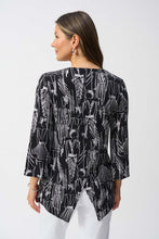 Load image into Gallery viewer, Joseph Ribkoff Conversational Print Tunic - Black and White
