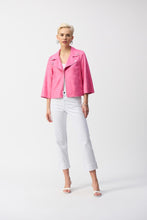 Load image into Gallery viewer, Joseph Ribkoff Textured Faux Suede Swing Jacket - Bubble Gum
