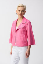 Load image into Gallery viewer, Joseph Ribkoff Textured Faux Suede Swing Jacket - Bubble Gum
