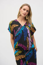 Load image into Gallery viewer, Joseph Ribkoff Gauze Tropical Print Boxy Top 252148 - Multi
