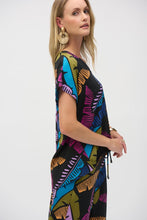 Load image into Gallery viewer, Joseph Ribkoff Gauze Tropical Print Boxy Top 252148 - Multi
